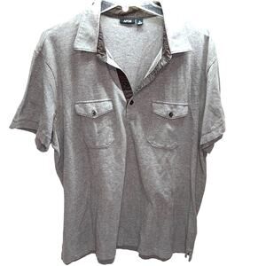 APT 9 Men's  XL  Gray Polo Shirt Casual
